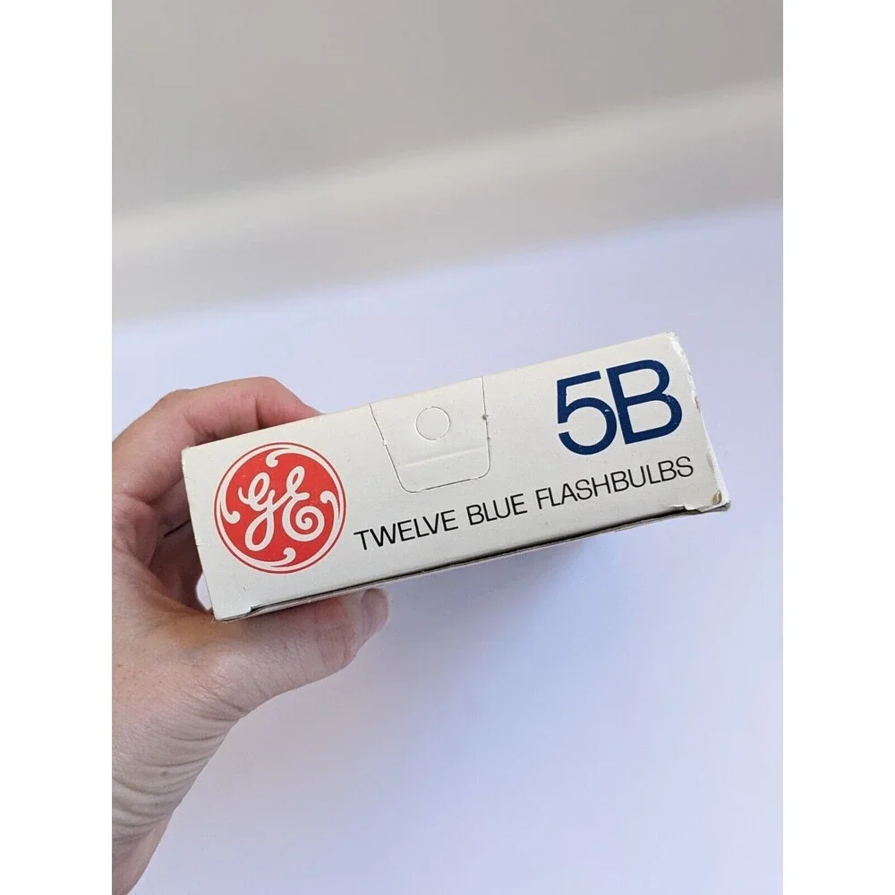 Vintage‎ GE General Electric 5B Flashbulbs Blue 12 New Unused Bulbs NOS